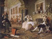 William Hogarth, Group painting fashionable marriage Breakfast